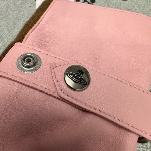 Vivienne Westwood gloves pink real leather Japan Exclusive - Picture 8 of 16